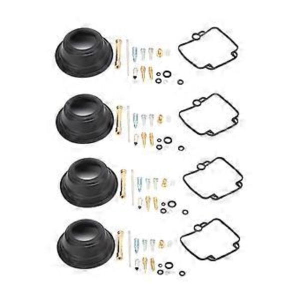 4 Sett Forgasser Reparasjonssett Forgasseroverhaling Passer Suzuki GSF400 GSF400P BANDIT