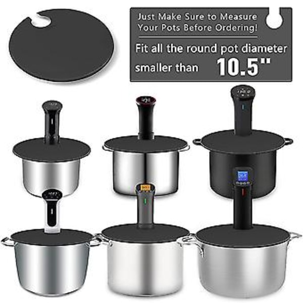 Sous Vide Lokk for Matlaging Silikon Sous Vide Lokk for Gryter