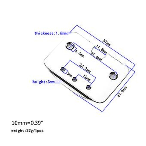 3 Strenger Gitar Bro Sadel Halestykke for Elektrisk Gitar Tremolo Bro
