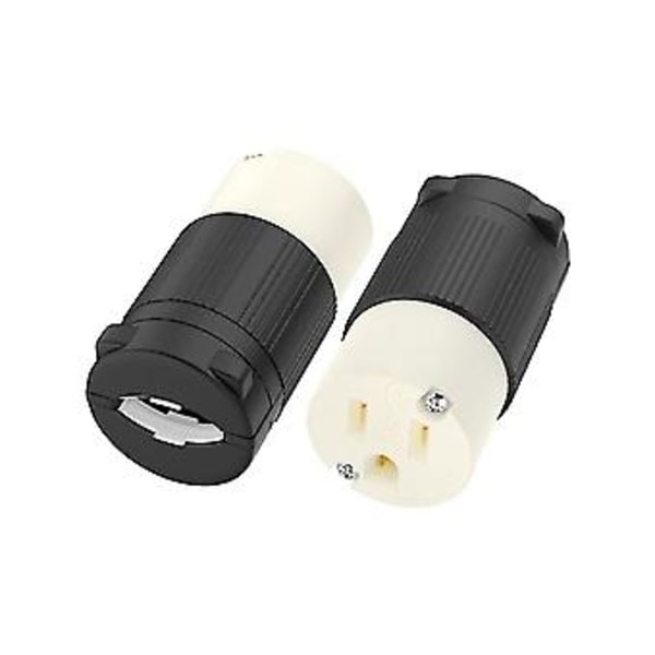 2-pakning Nema 5-15r Ledningskontakt Uttak Fe Plugg Erstatningsledning Uttak 15 Amp 125