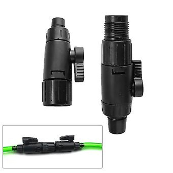 Akvarieslangeventil Hurtigkobling (12mm til 16mm)