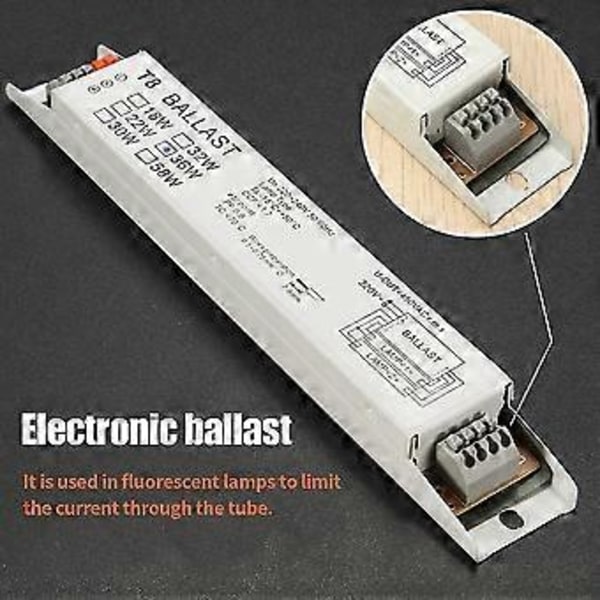 Elektronisk Ballast T8 2x36w Spänningsbredd Fluorescerande Start Energibesparande Startlampa Lampballast Hy