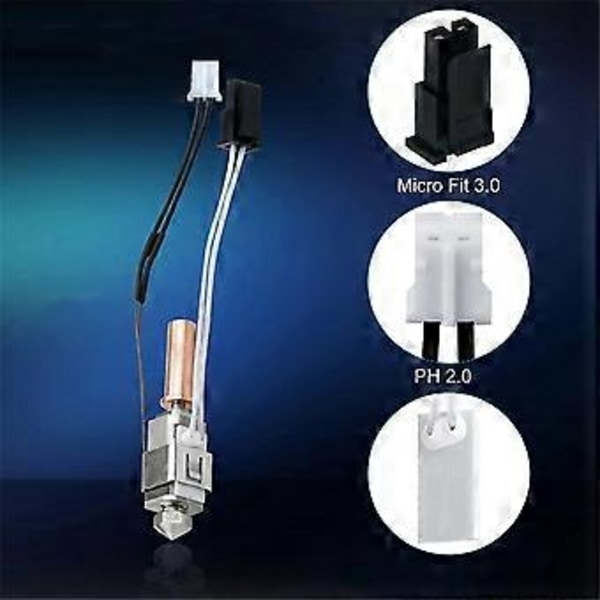 Opgradering til 2 Hotend Kit, Termistor Varmelegeme 0,4 mm Print Hot End til 2 Plus/Neo/ 2