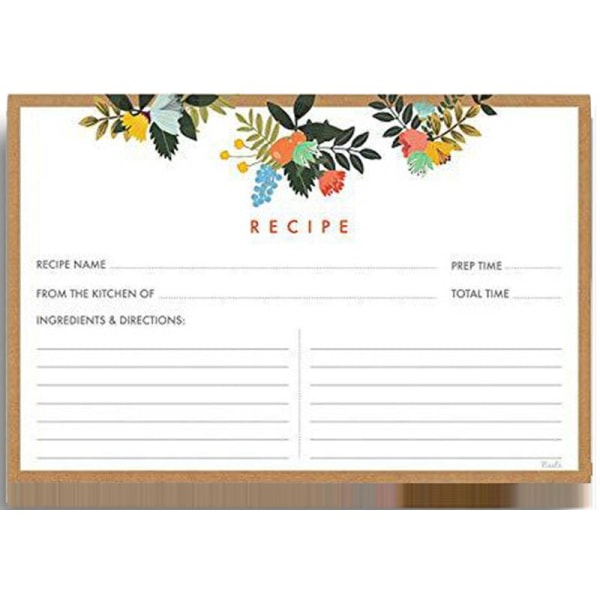 Bridal Recipe Cards Double-Sided Kitchen Recipe Cards Sage Green Recipe Cards Notecards for Wedding shape3