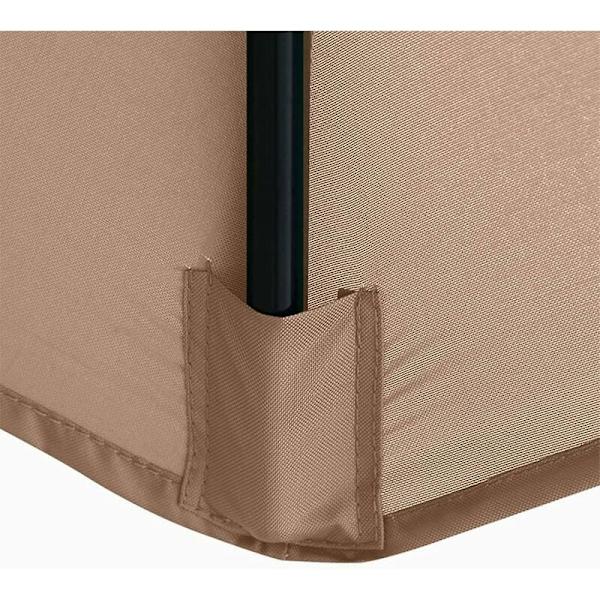 Ersandy Parasol Cover, 8 Ribber, 3m, Vanntett, UV-bestandig, Erstatningsstoff, for Terrasse, Utendørs, Terrasse, Beige