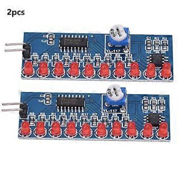 2 st NE555+CD4017 LED Chaser Vattenflödesljus Modul DIY Kit Elektronisk Krets
