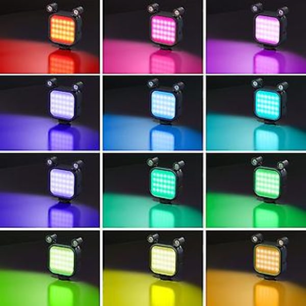 2500k-9000k Microph Led Led Mini Video Vlog - Rgb Mikrofoni Puhelimelle