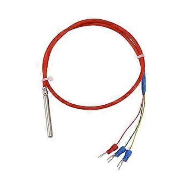 Temperatursensor PT100 Vanntett Ledning Termisk Motstand Silikon Ledningsbeskyttelseskabel