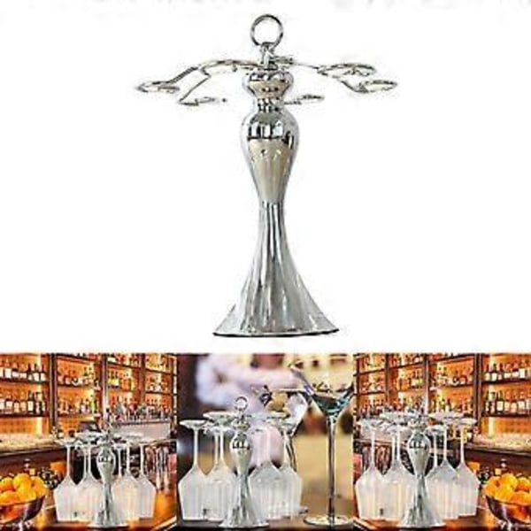Elegant Vinglas Opbevaringsstativ Vinglas Display Holder Fritstående Stil