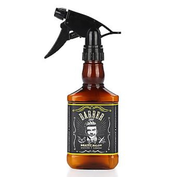 300ml Plast Hårsprayflaska Frisörsalong Barberare Hårverktyg Vattenspruta (Brun)