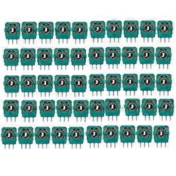 50 st Joystick Potentiometrar Sensor Kit 10Kohn för XBOXONE Kontroller 3D Tumspak Axis Motstånd Reparationsdel