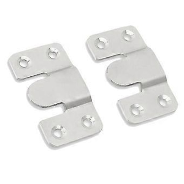 20 stk. Fotokrok i rustfritt stål Bilderammer 54X30mm Veggbilderammer Henger Displaykrok