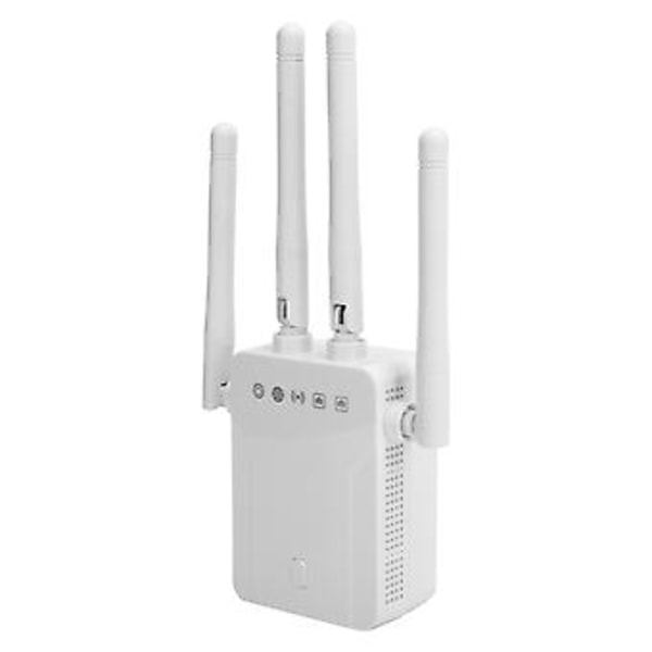 2.4GHz 300Mbps Trådlös Repeater 4 Externa Antenner WiFi Räckviddsförlängare ZF-3Z06 100-240V US-kontakt