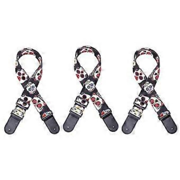 Skinn Nylon Fluorescerande Tryck Folkgitarrband Elgitarrband, Akustisk Gitarrband, C