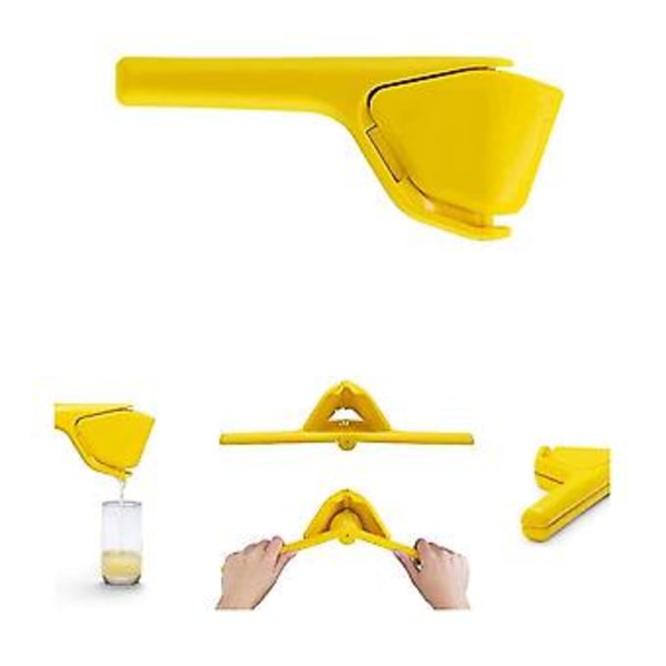 Lemon Fluicer, nem citronpresser, juicer der kan foldes flad for pladsbesparende opbevaring. (ye