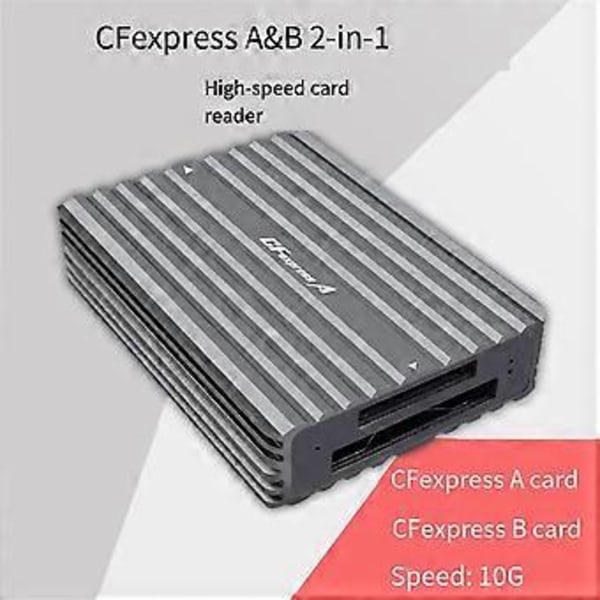 2 i 1 Cfexpress A&B Dobbeltsidet Kortlæser Cfexpress Kortadapter USB3.2 10gbps Egnet til Computere og Bærbar