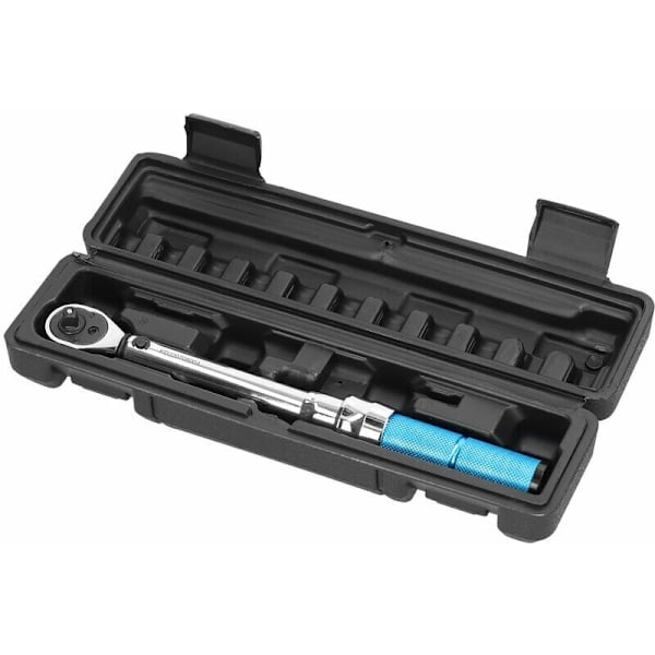 High Precision Chrome Vanadium Steel Torque Wrench with 1/4 Drive 5 25Nm, Preset, Torque Wrench for Home Auto Repairs with Storage Box, 5-25Nm