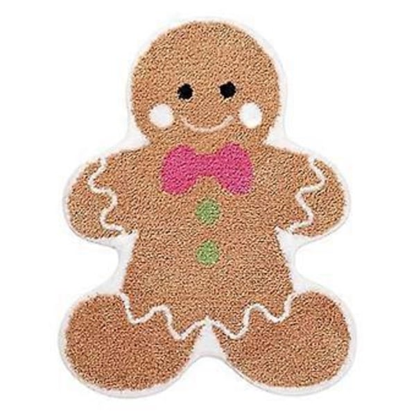 Pepparkaksbadrumsmattor Julmatta Söt Pepparkaka Jul Badrumsmattor Rolig Pepparkaksmatta Julbadrumsmatta
