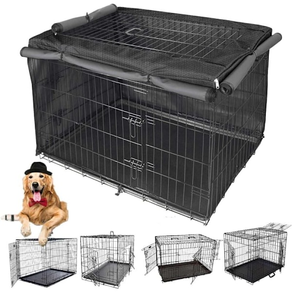 Solid Indoor Dog Crate, Multifunctional Light-resistant Dog Crate, 420D Oxford Cloth Material (Without Dog Cage) (107 x 71 x 76cm)