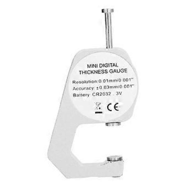 Digitaalinen paksuusmittari LCD Suuri Alhainen virrankulutus Kätevä Tukeva Kestävä Elektroninen paksuusmittari 0-20mm