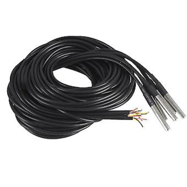 5 stk. Vandtæt Ds18b20 Temperatursensor, Digital Temperatur Termisk Kabel Temperatur (-55- +1