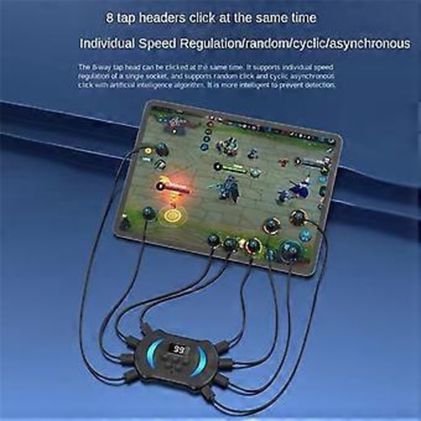 Automatisk skjermklikker for mobiltelefon, justerbar tilkobling, fysisk simulering, fingerklikkenhet, automatisk skjermklikker-A