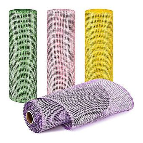 4 st 10 tum X 5 yard Mesh Ribbons Ap Mesh Ribbon R