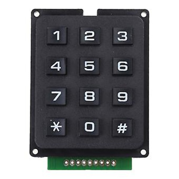 4x3 Matriser Array 12 Tasters Knappetastatur Matriser Tastaturmoduler Elektrisk