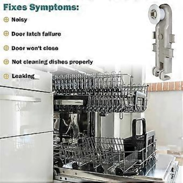 8268743 Diskmaskin Övre Korg Hjul Ersättning för Diskmaskiner Övre Korg Delar WP8268655