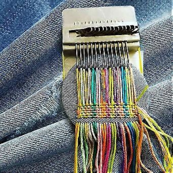 Mini Vev Speedweve Type Veveredskap, Stoppeapparat Raskt Mini Reparasjon Praktisk Stoppeapparat DIY Vevingskunst 14 Kroker