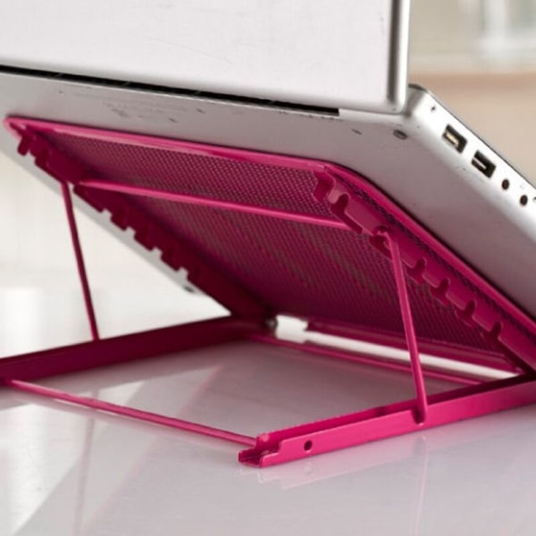 Multifunktionel justerbar stand, metal staffeli, laptop stand, seks-positions justerbar varmeafledning foldning