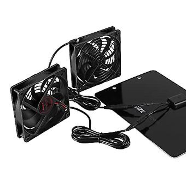 Solpanel Fläkt Kit, 10w 12v Solar Ed Fläkt Utomhus, Portabel Ilator Utsugsfläkt