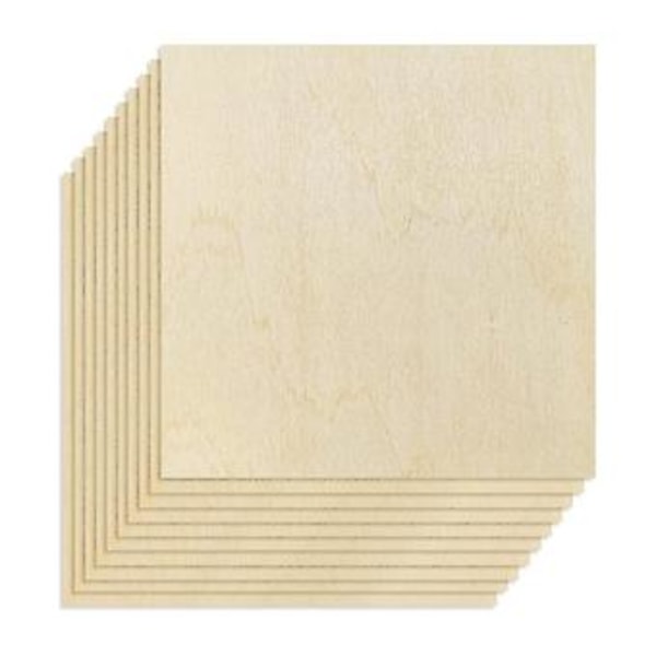 10 stk. 20x20x0,2 cm plater Un Board, Rektangulær Blank, Utklipp For
