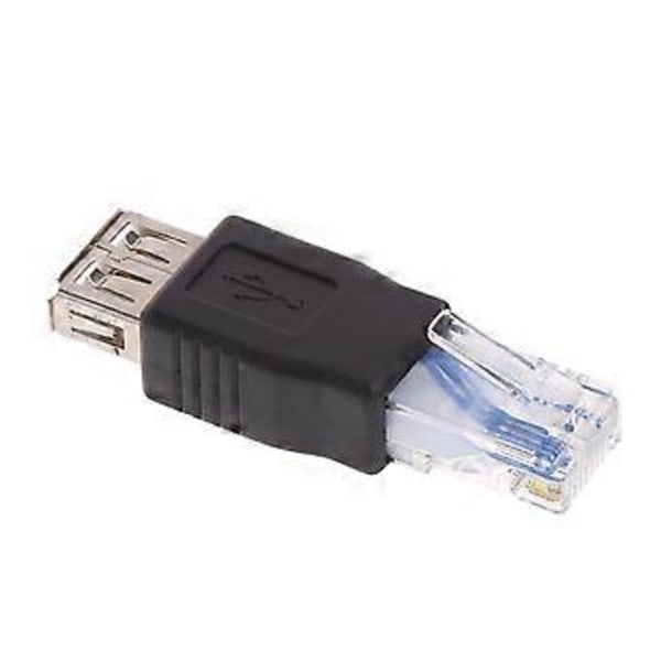 USB Type A Hun til RJ45 Han Stik Krystal, USB Overfør Netværksstik
