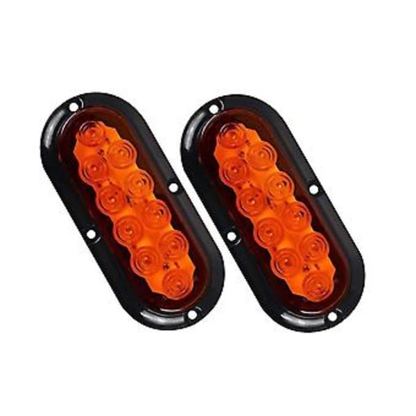 6 Tum LED Set Blinkers Broms Bil Tillbehör Gul