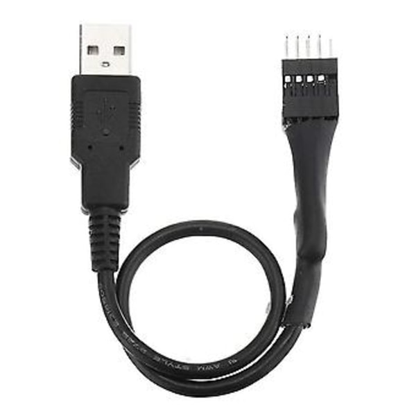 9-pins hane till extern USB A hane PC Moderkort Intern Dataförlängningskabel 20cm