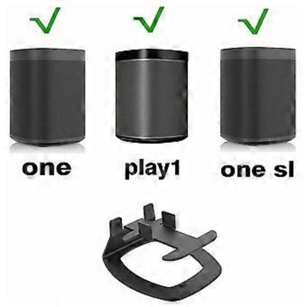 Bluetooth-kompatibelt högtalarfäste Metall Skrivbordsstativ för Smarthögtalarhängare För SONOS för Play 1/One SL Hyllhållare