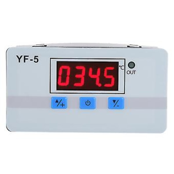 YF-5 12V /24V /220V Digital LED Temperaturregulator Termostat Kontrollbrytare Sond (220V)