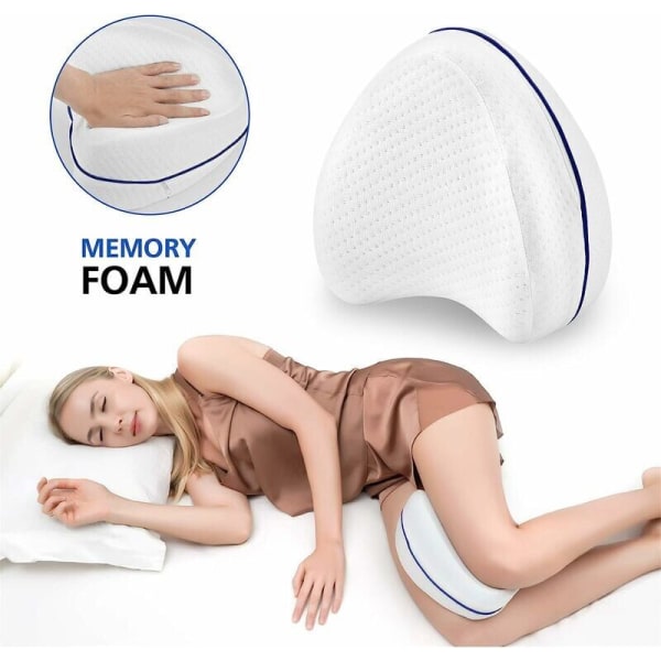 Side Sleeper Puder, Ortopædisk Støtte, Knæstøtte, Benpude, Langsom Rebound Memory Skum, Til Gravide Kvinder.