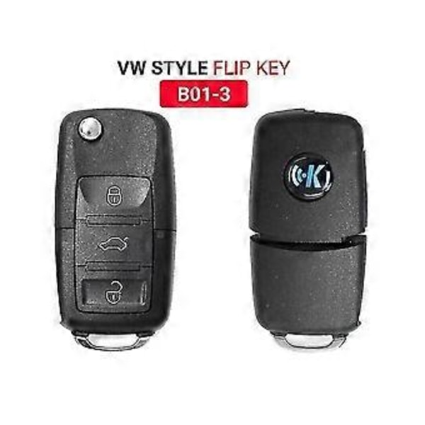 Keydiy B01-3 Fjernbetjening Bilnøgle Universal 3 Knap Style Kompatibel med Kd900/-x2 Mini/ Urg200