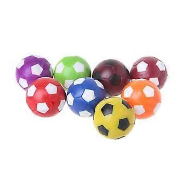 2 kpl Pöytäjalkapallo Jalkapallopallot Vaihtopallot, Mini Värikäs 36mm Sisäpeli