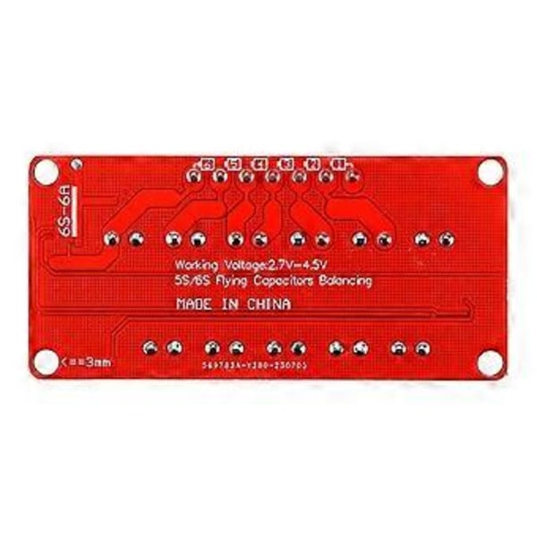 Equalizerkort 6S Modul Li-FePO4 Li-Ti2O4 Equalizer 6A Hög Ström Li-Ion Batteri Aktiv Modul 6S6A