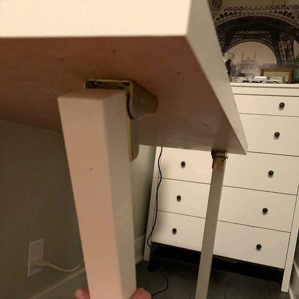 Fällbara bordsgångjärn - Självlåsande gångjärnsbenstillbehör - Fällbara bordsförlängningar (4 färger)