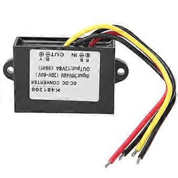 Spänningsomvandlare Reducerare DCDC 36V48V till 12V 8A Strömförsörjningsmodul Buck Transformator (GYVRM-K481208)