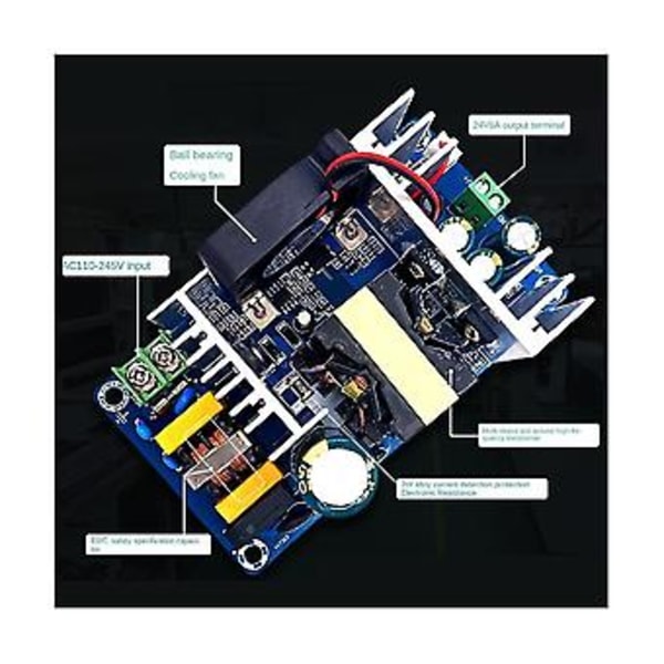 24V 8A Isolerad S Modul AC- Nedtrappningsmodul Till 24V Kort Med Fläkt (vh3.96