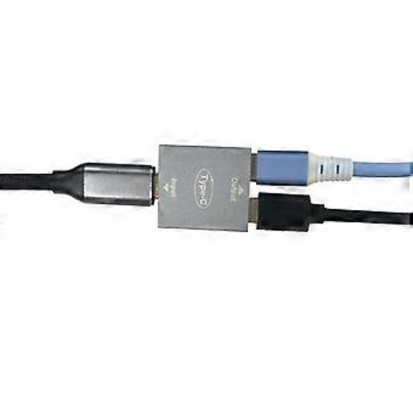 USB C Hona till Dubbel Typ-C Hona Splitter Konverteringsadapter Typ C Adapter