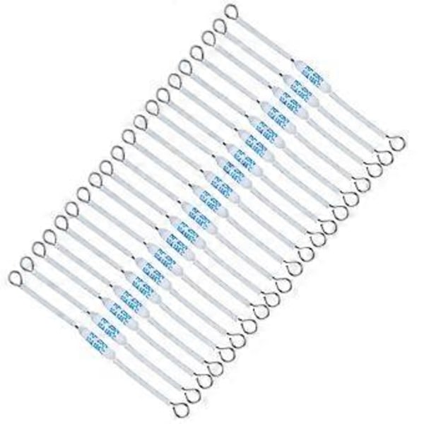 20 stk. 250V 10A RF Keramisk Sikring Afbrydelsestemperatur Termisk Sikring til Apparater (90mm / 3.5in 185)