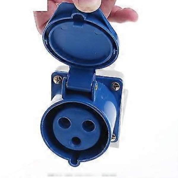 1kpl 32 Amp 3-nastainen teollinen pistorasia 220v-250 volttia vedenpitävä Ip44 2p+e 32a Hy