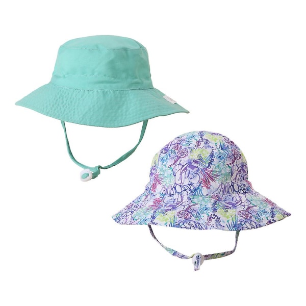 Lasten aurinkohattu hengittävä ämpärihattu kesäleikki Hatbeach cap Cap säädettävä kalastajanlaki 2 kpl S Style 5