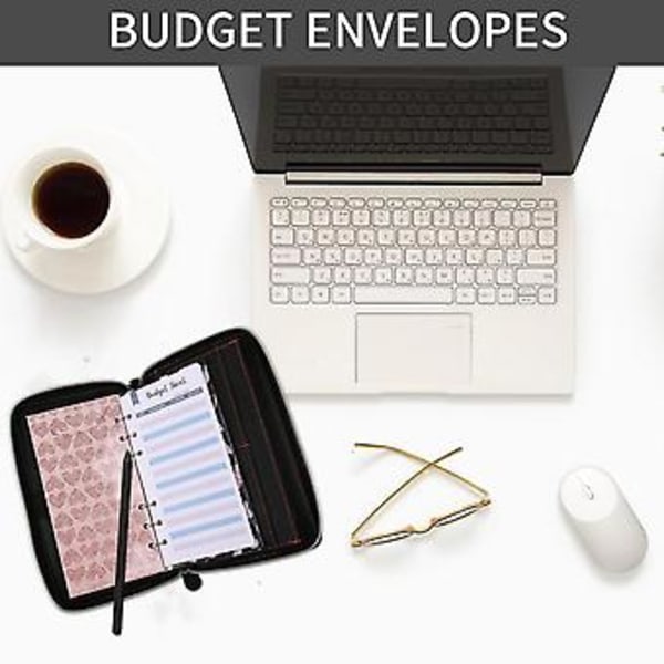 Organisationsplånbok, med kuvert & budgetblad, budgetplanerare, b
